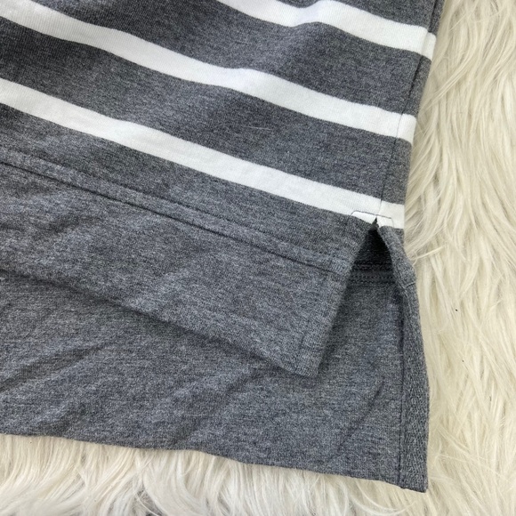 Cabi Women's Striped Lace Up Neckline Windward Hoodie - Picture 4 of 7